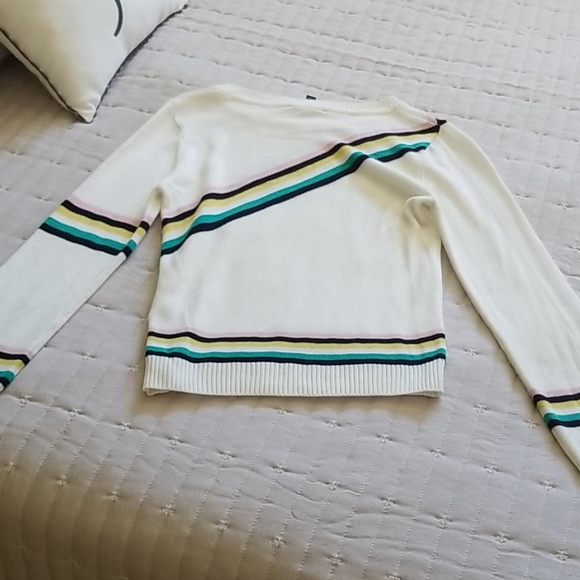 Topshop Chevron Fine Gauge Sweater Size 4 - Picture 6 of 8